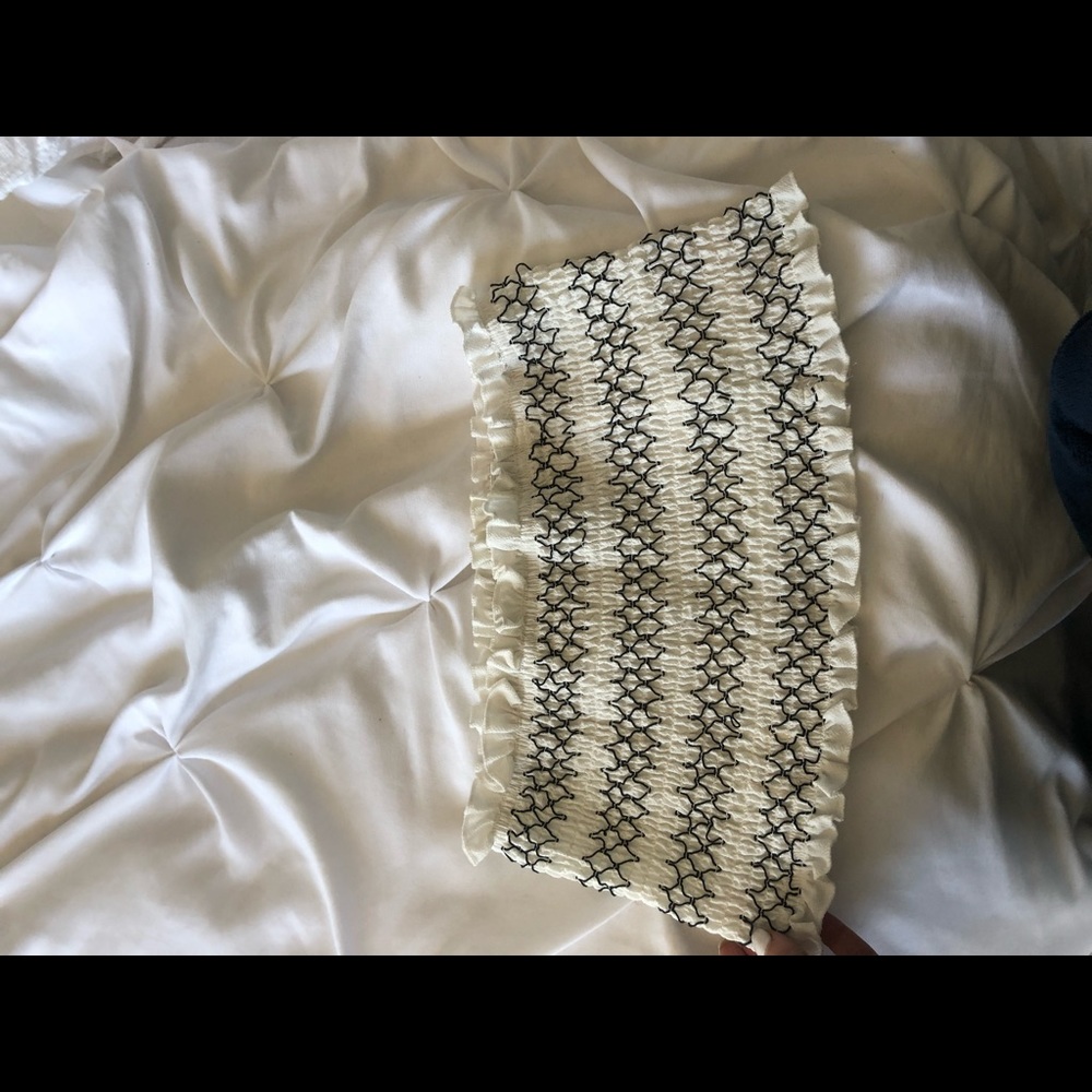 Smocked bandeau top!